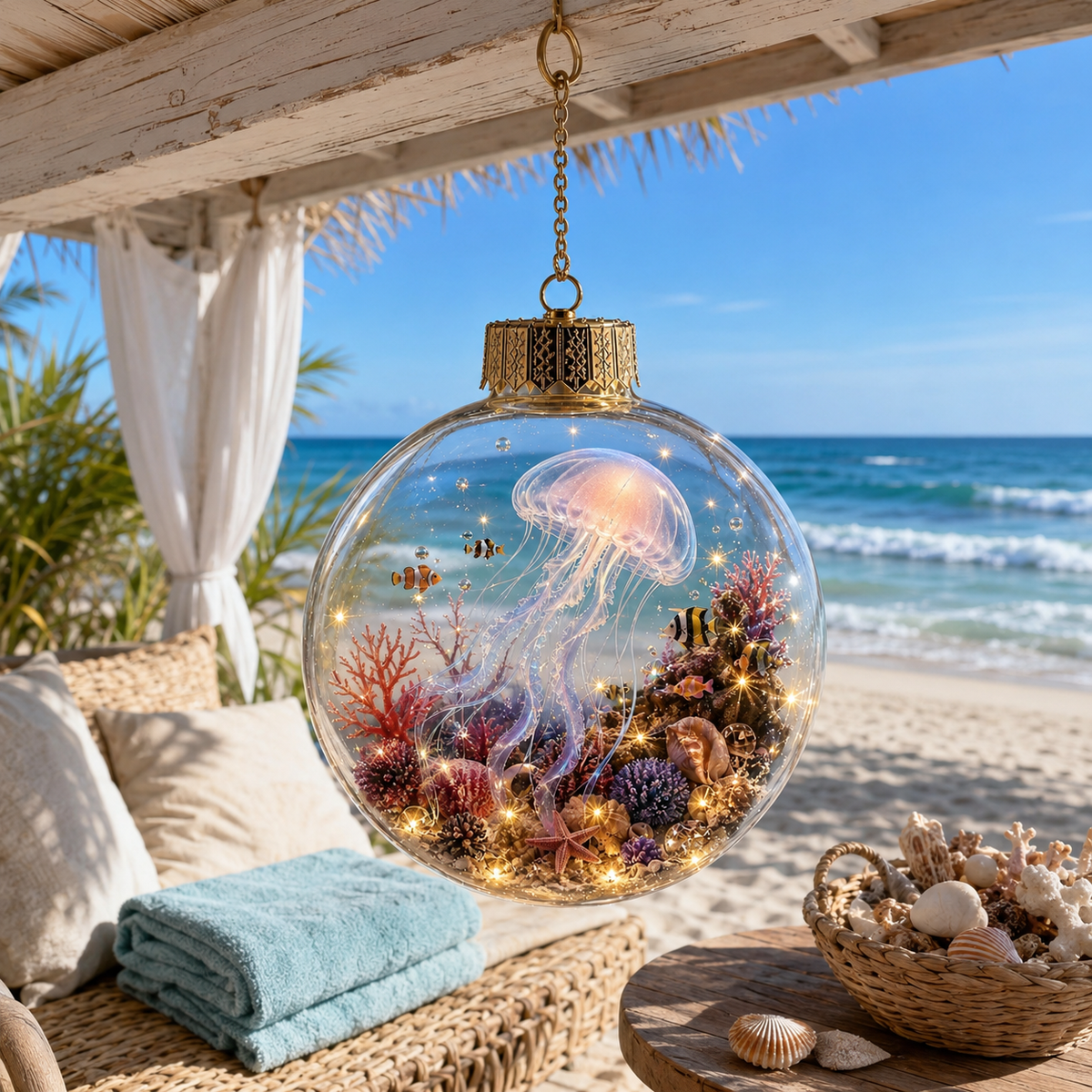 🌊✨ Bring the Ocean’s Glow Home – Magical Light-Up Sea Life Ornament