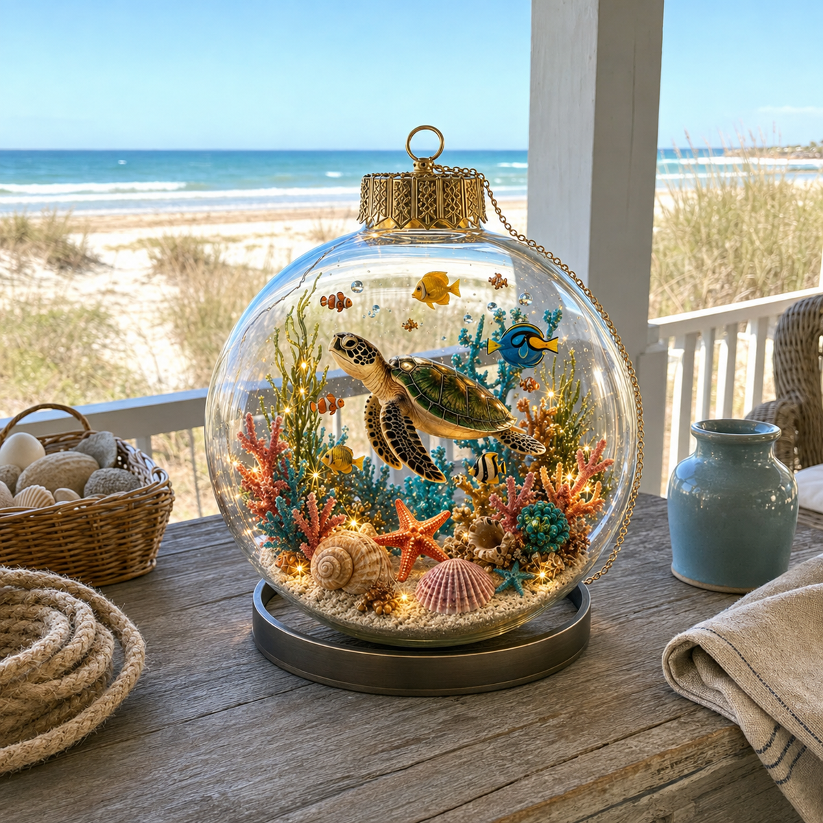 🌊✨ Bring the Ocean’s Glow Home – Magical Light-Up Sea Life Ornament