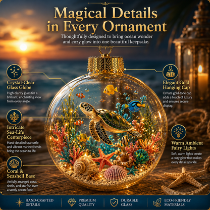 🌊✨ Bring the Ocean’s Glow Home – Magical Light-Up Sea Life Ornament
