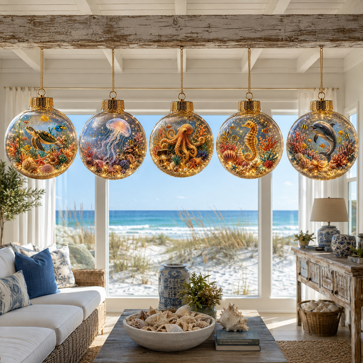 🌊✨ Bring the Ocean’s Glow Home – Magical Light-Up Sea Life Ornament