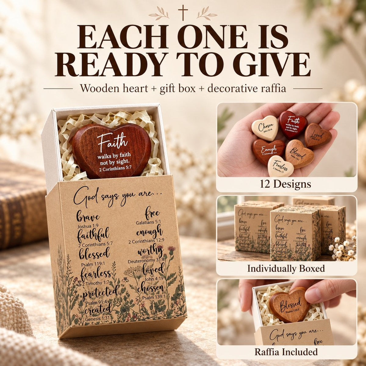 ⏰Sale 60% OFF - ✝️ Christian Pocket Heart Gift Set(Set of 12)