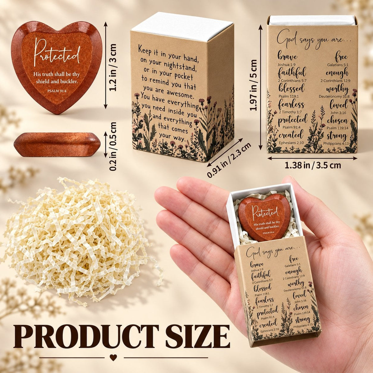⏰Sale 60% OFF - ✝️ Christian Pocket Heart Gift Set(Set of 12)