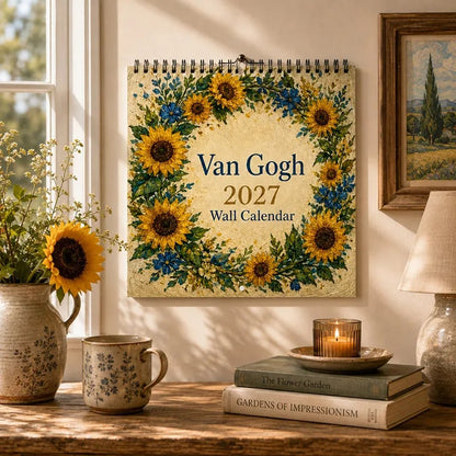 🎨 Van Gogh–Inspired 2027 Wall Calendar -12 Beautiful Artworks to Brighten Every Month