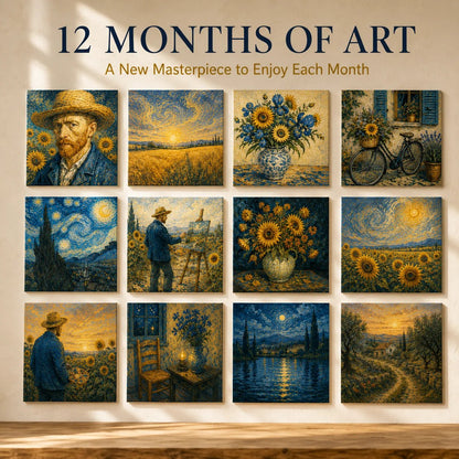 🎨 Van Gogh–Inspired 2027 Wall Calendar -12 Beautiful Artworks to Brighten Every Month