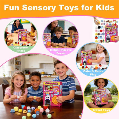 Squishy Capsule Toys for Kids, Mini Vending Machine Toy Set, Soft Stress Relief Squishies Party Favors, Classroom Rewards & Birthday Gifts