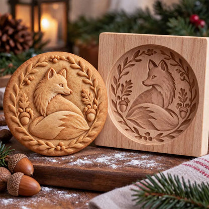 🐿️ Nature-Inspired Cookie Press Set – Adorable Forest Animal Patterns
