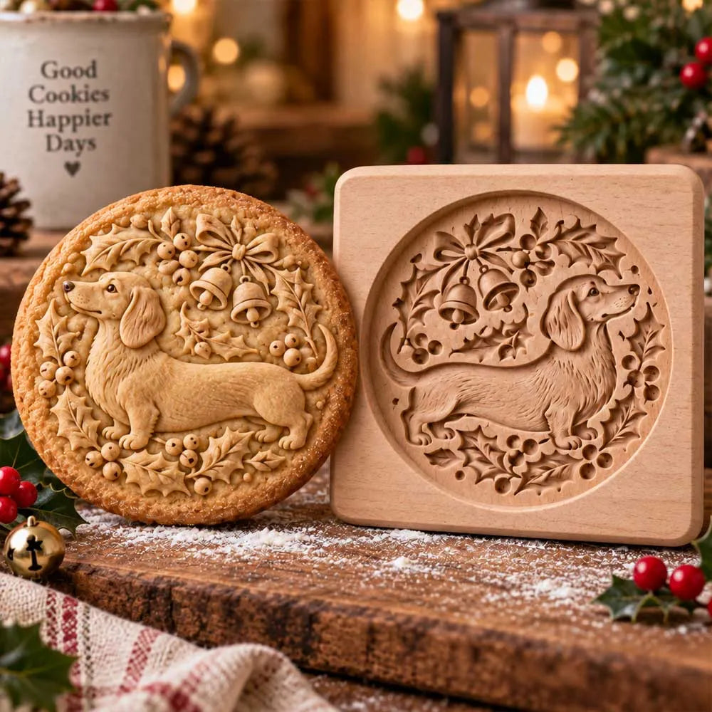 🐿️ Nature-Inspired Cookie Press Set – Adorable Forest Animal Patterns
