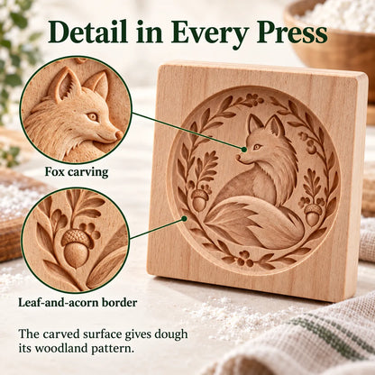 🐿️ Nature-Inspired Cookie Press Set – Adorable Forest Animal Patterns