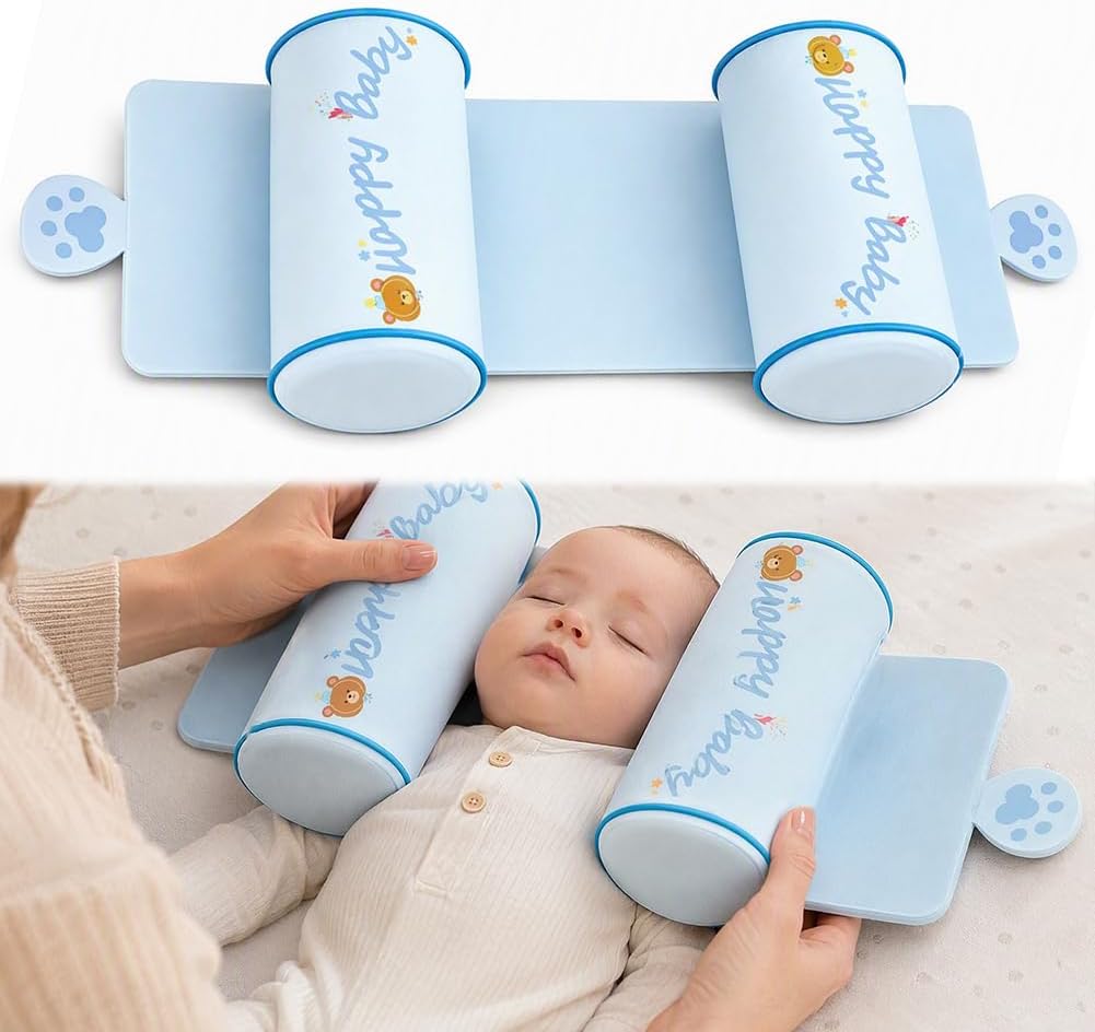 🎀 Infant Head-Shaping Pillow with Adjustable Neck Support, 0–6 Months