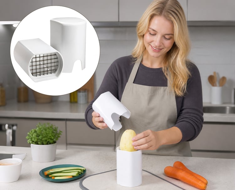 🥔 Quick-Slice Potato Chipper and French Fry Cutter