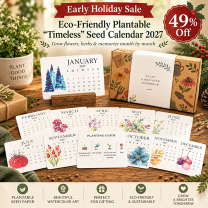 ✨🏆early Holiday Sale 49% Off🌱eco-friendly Plantable “timeless” Seed Calendar 2027