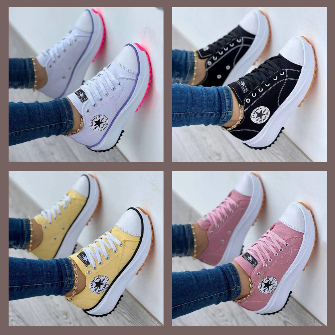 Fashion Star Comfort Sneakers 👟 Chic Support for Every Step