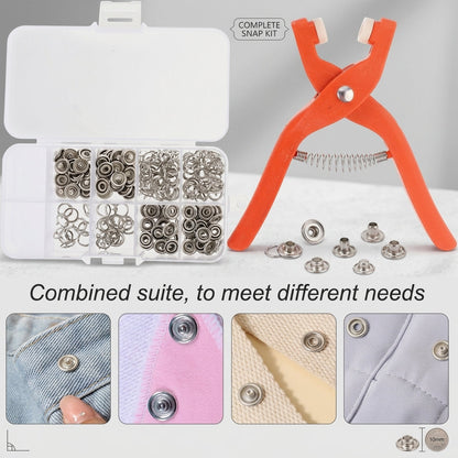 No-Sew Button Fastening Tool 🧷 – Convenient Clothing Repair & Installation Helper