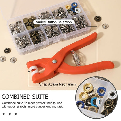 No-Sew Button Fastening Tool 🧷 – Convenient Clothing Repair & Installation Helper