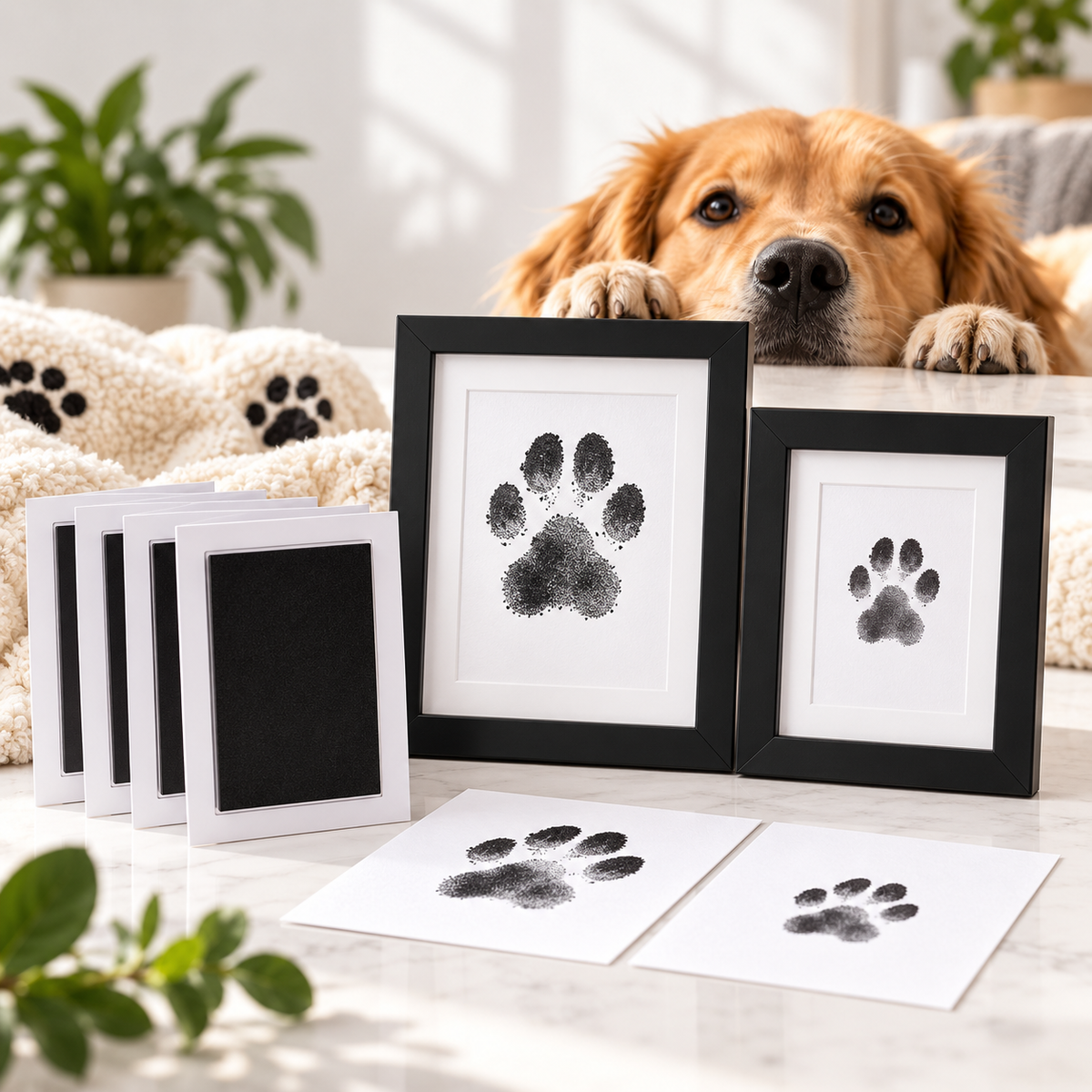 🐾 Pet Paw Print Memory Kit – Create a Meaningful Keepsake of Your Companion