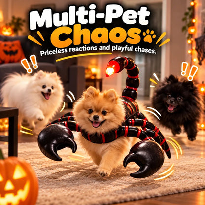 3D Scorpion Pet Costume 🦂 – LED Light-Up Outfit for Cats & Dogs