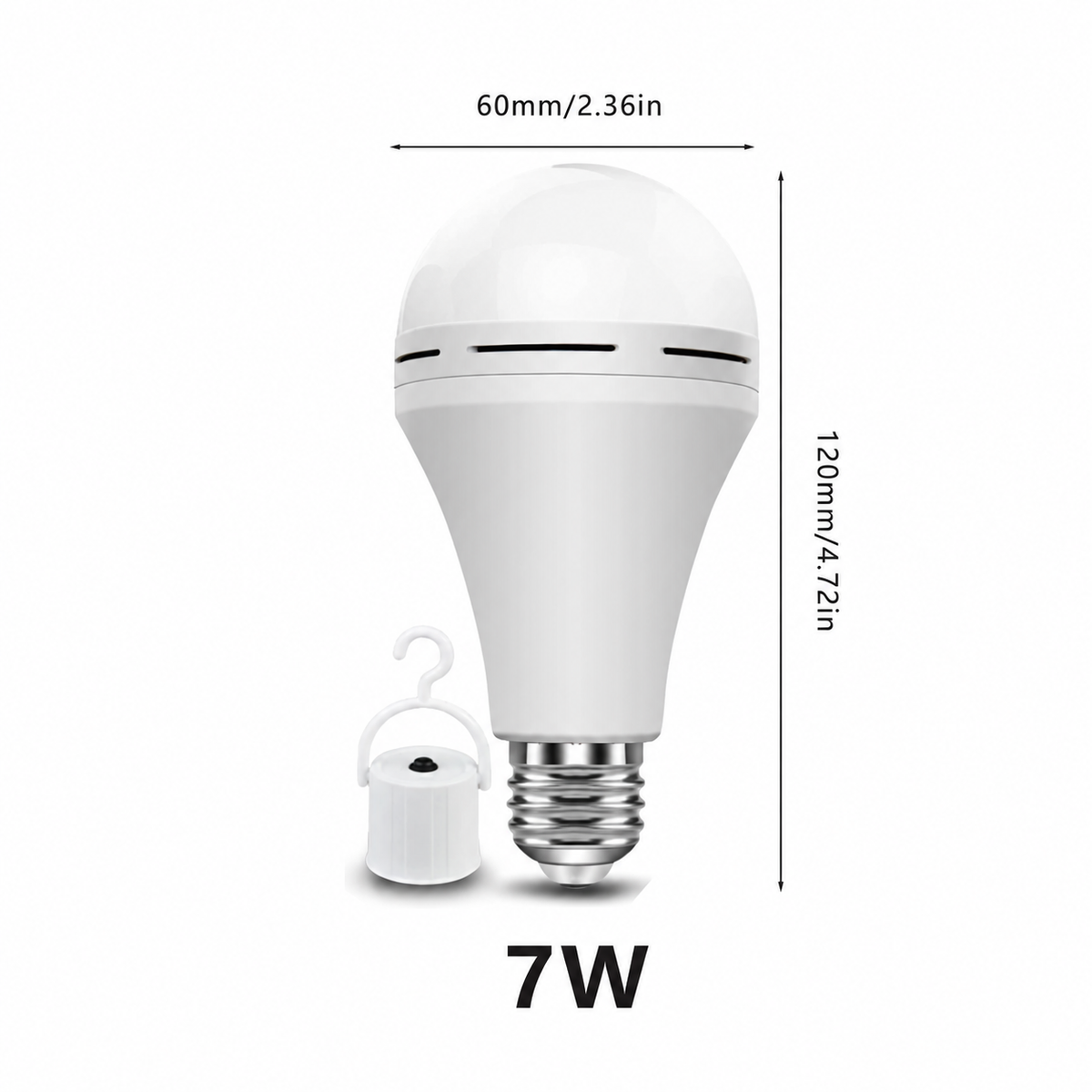 💡 Rechargeable Emergency Light Bulb – Portable Backup Lighting | 1-Pack