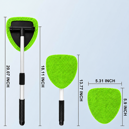 🚗9 PCS Car Window Cleaning Tool Kit - Easy Reach for Interior Glass