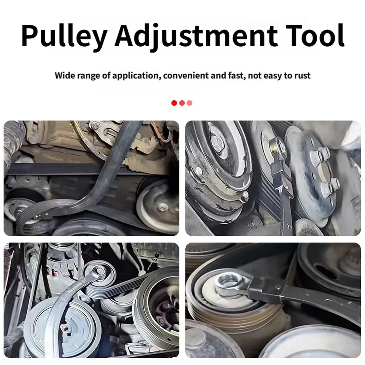 15-Piece Adjustable Engine Belt Wrench Kit for Pulley & Tensioner Service 🔧