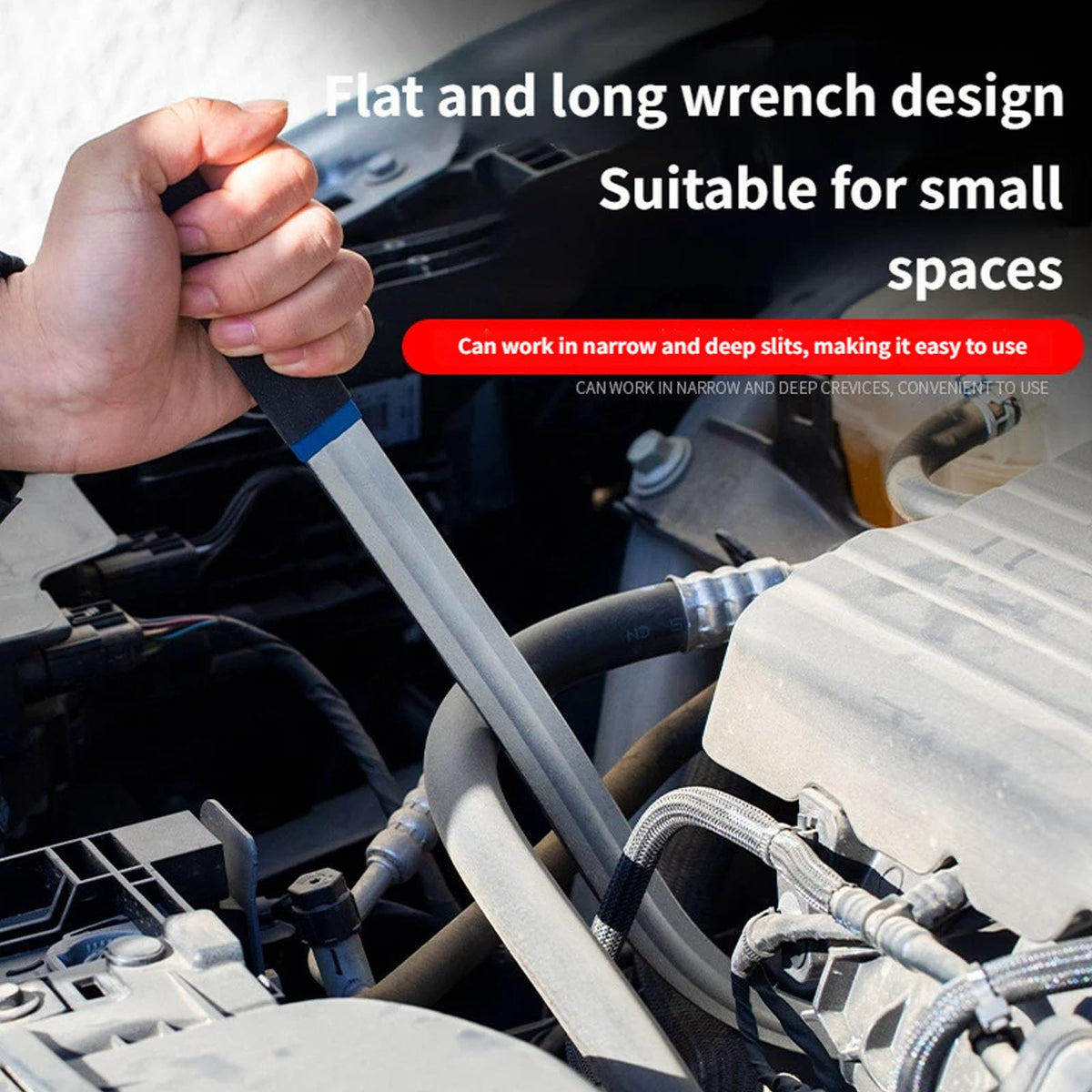 15-Piece Adjustable Engine Belt Wrench Kit for Pulley & Tensioner Service 🔧