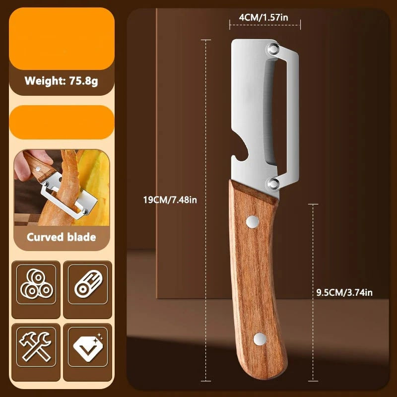 🥕 Quick-Glide Produce Peeler with Stainless Steel Blade & Comfort-Grip Handle ✨