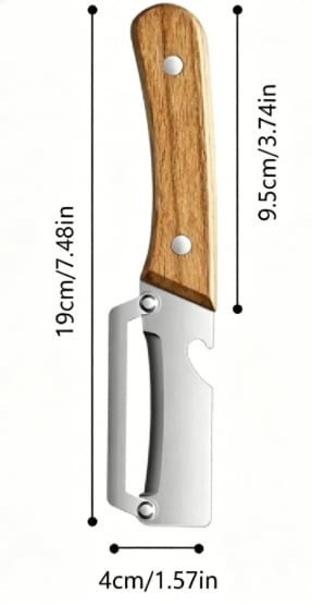 🥕 Quick-Glide Produce Peeler with Stainless Steel Blade & Comfort-Grip Handle ✨