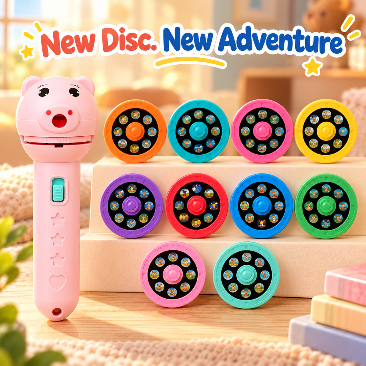 DreamBeam Bedtime Story Projector ✨ – Magical Storytime for Kids