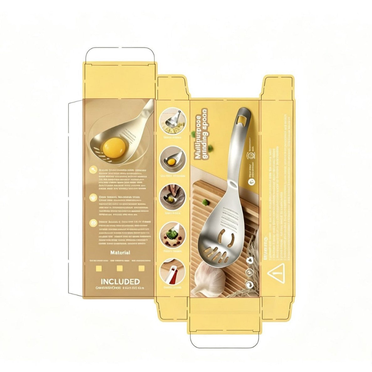 Multifunction Stainless Steel Cooking Grater Spoon