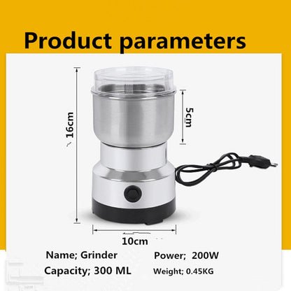 Stainless Steel Dry Ingredient Grinder ✨ Spices, Grains & Coffee