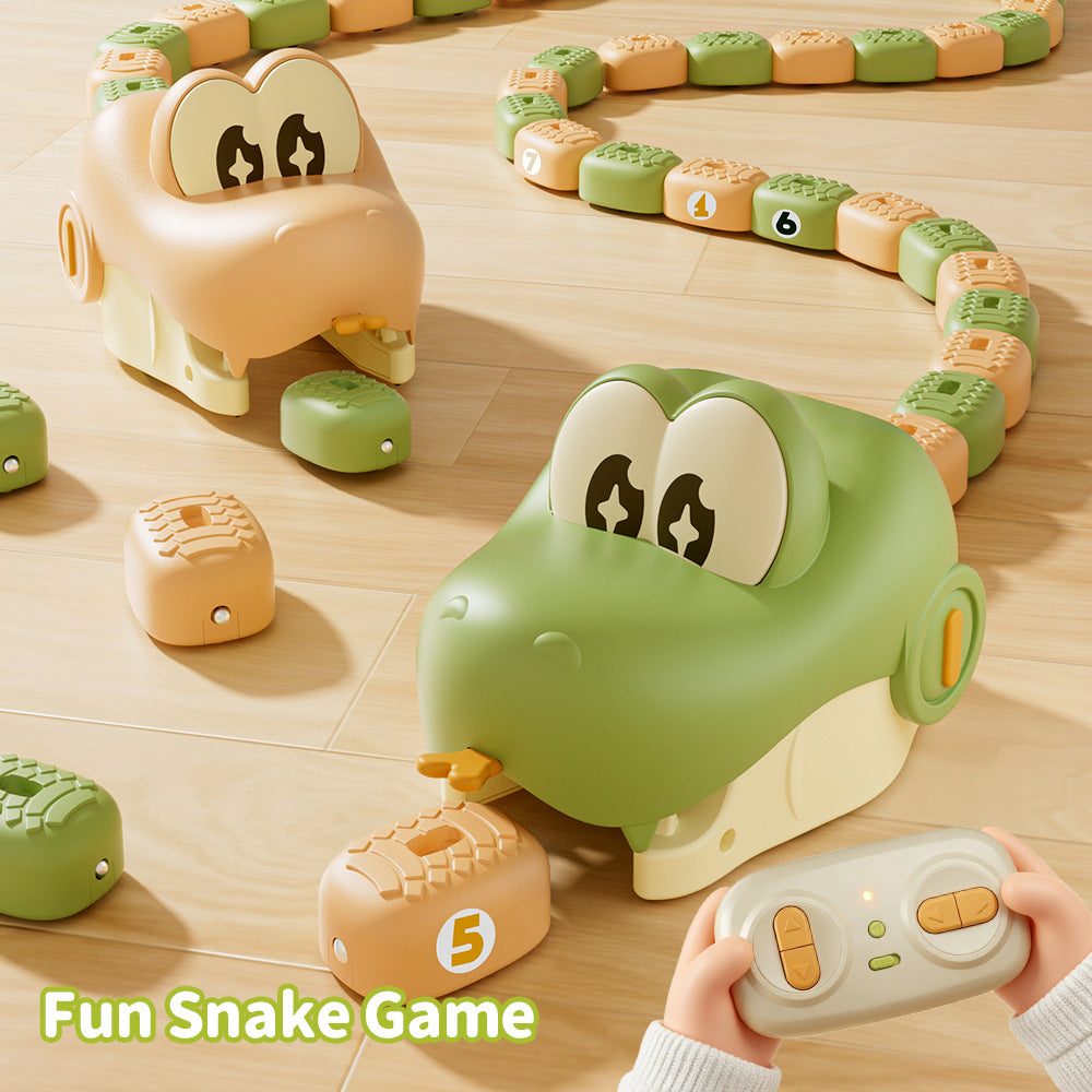 🐍🧲 Remote-Controlled Magnetic Feeding Snake Game – Chase, Collect & Play