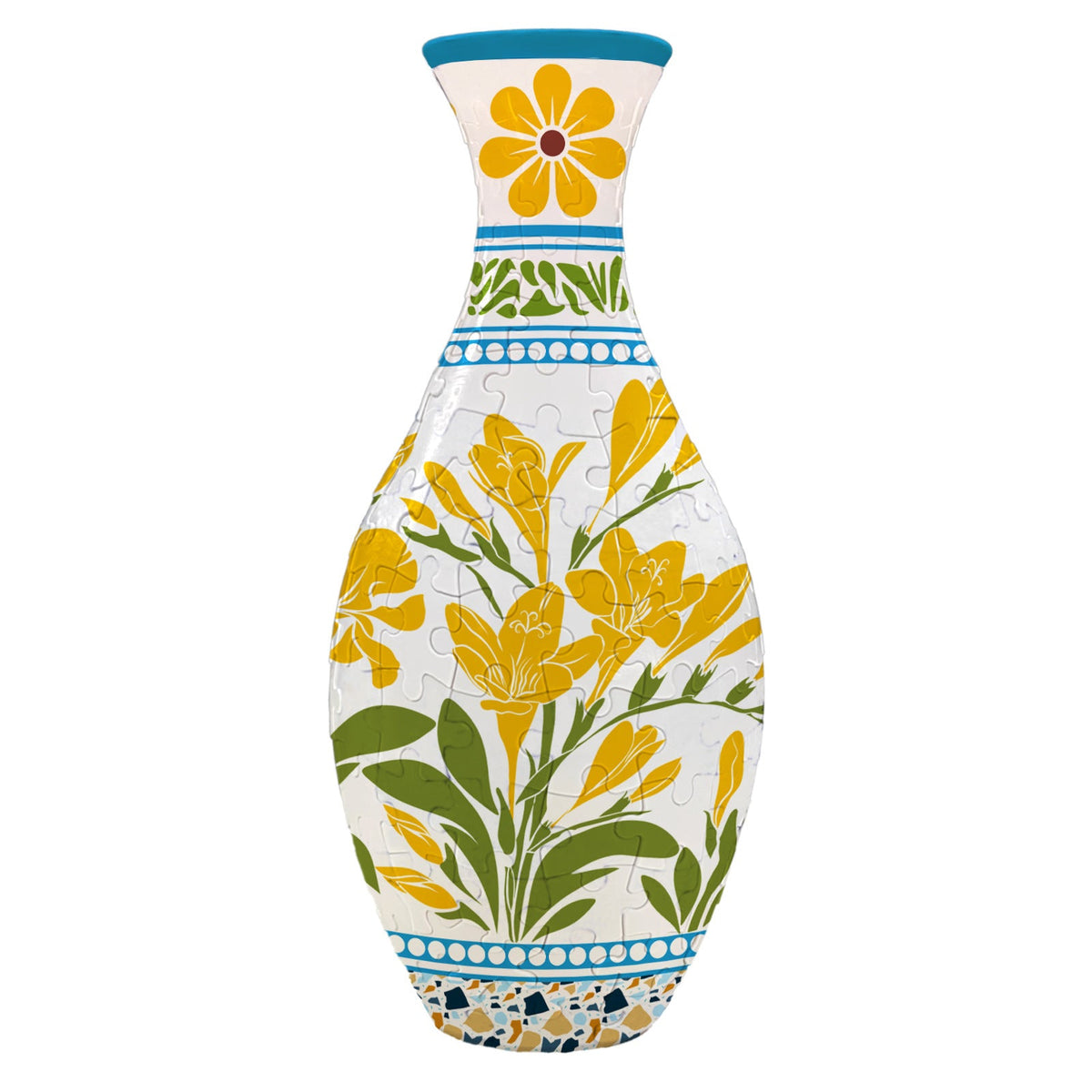 3D Monarch Danaus plexippus And Flowers Series Puzzle Vase - (160 Pieces)