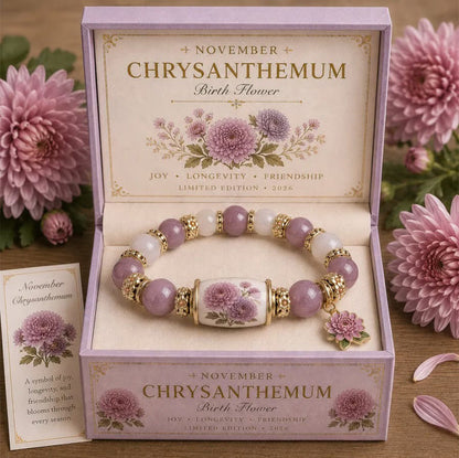 🌸 Birth Flower Blessing Bracelet