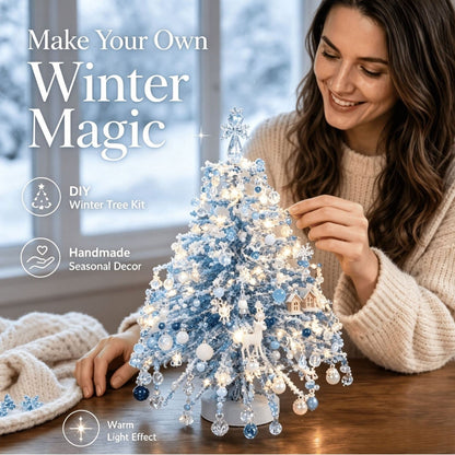 🎄 Make-Your-Own Glowing Holiday Tree Craft Set for Festive Décor ✨