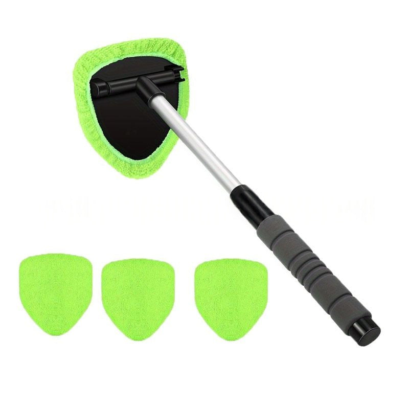 🚗 Extendable Windshield Cleaner – 180° Rotating Head & 4 Washable Pads