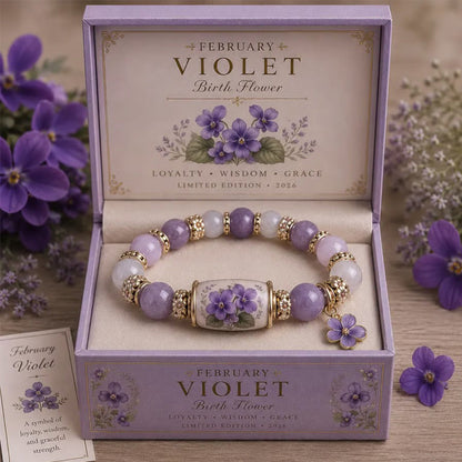 🌸 Birth Flower Blessing Bracelet