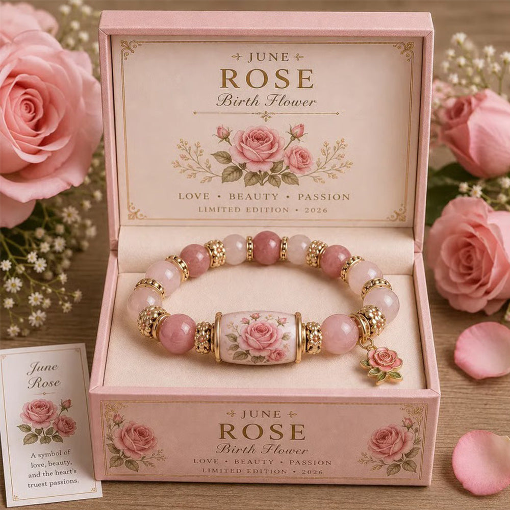 🌸 Birth Flower Blessing Bracelet