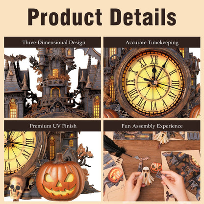 Plymagic DIY Assembled Clock - Horror Castle