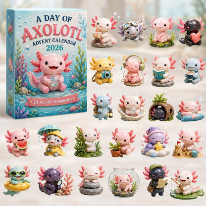 🎄 2026 Axolotl Advent Calendar – 24 Days of Tiny Axolotl Surprises