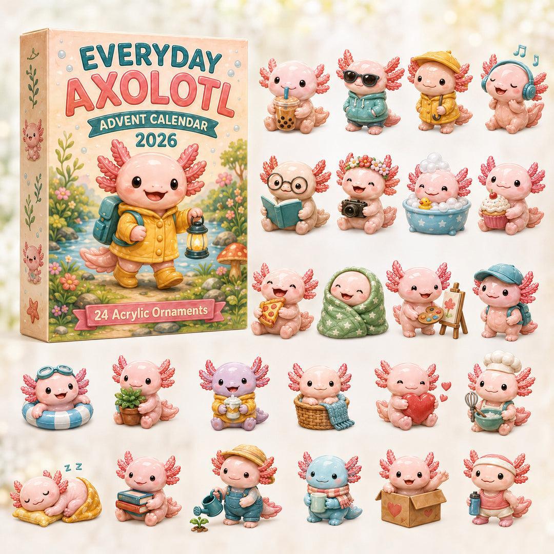 🎄 2026 Axolotl Advent Calendar – 24 Days of Tiny Axolotl Surprises