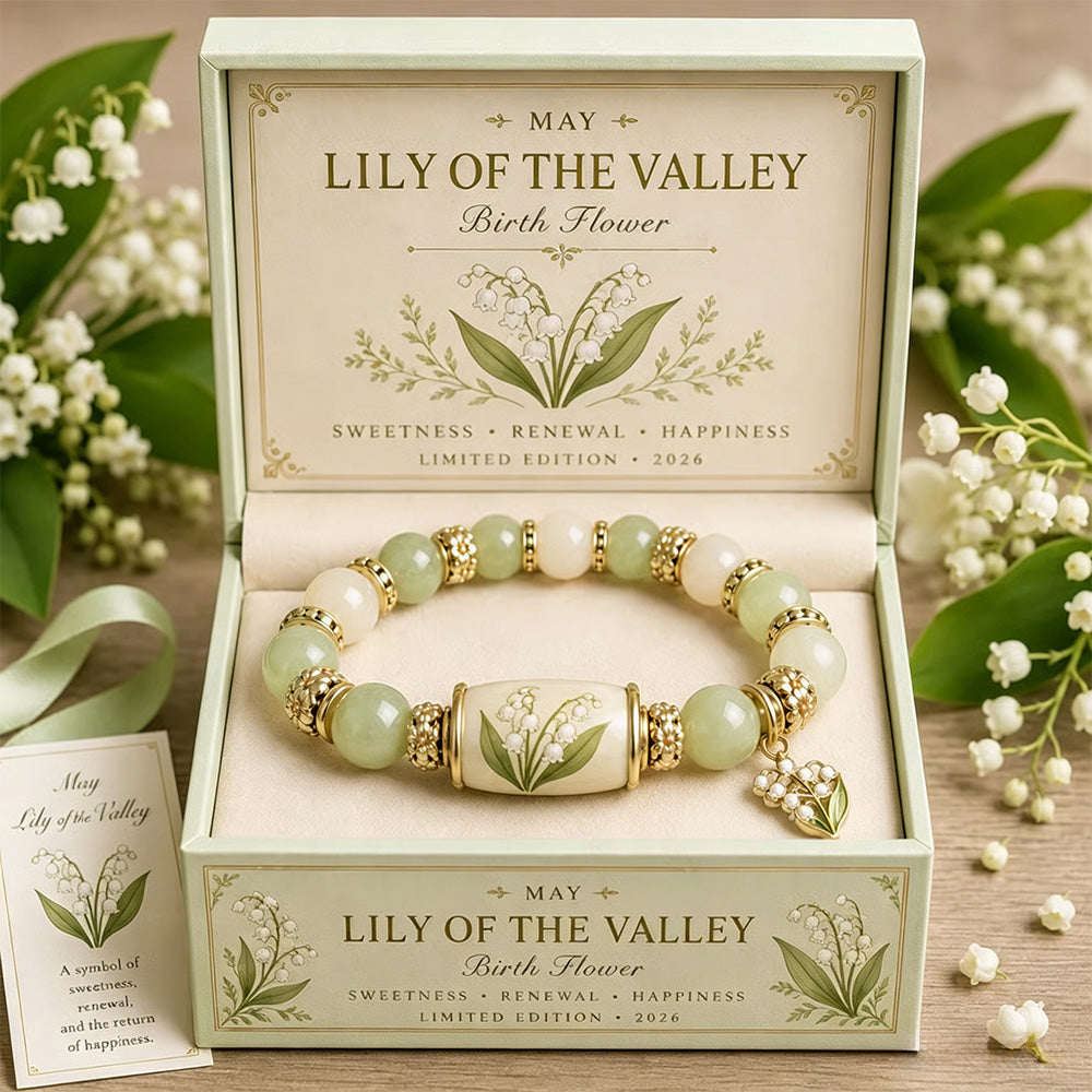 🌸 Birth Flower Blessing Bracelet