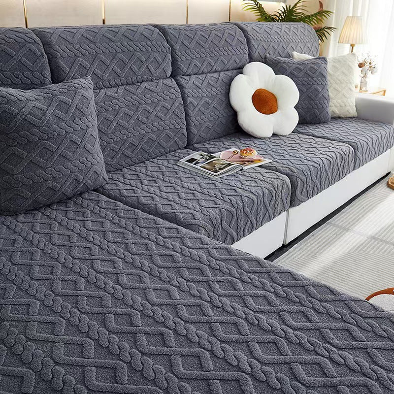 Cozy Plush Stretch-Fit Sofa Slipcover | Soft Warmth & Elevated Living Room Style ✨