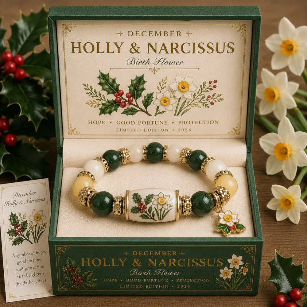 🌸 Birth Flower Blessing Bracelet