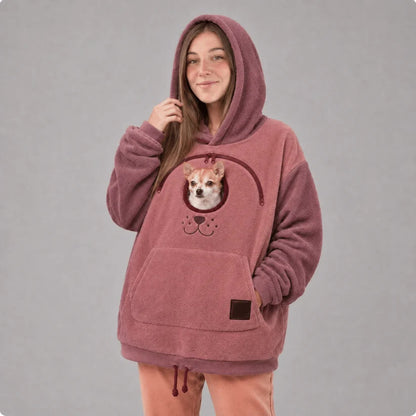 BK8832 European and American style fleece-lined flannel hoodie, unisex, loose fit, casual, warm, popular for cross-border sales, with drawstring
