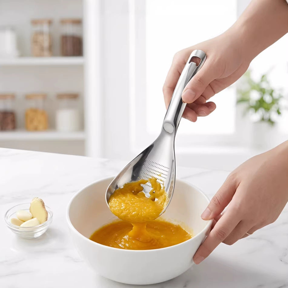 Multifunction Stainless Steel Cooking Grater Spoon