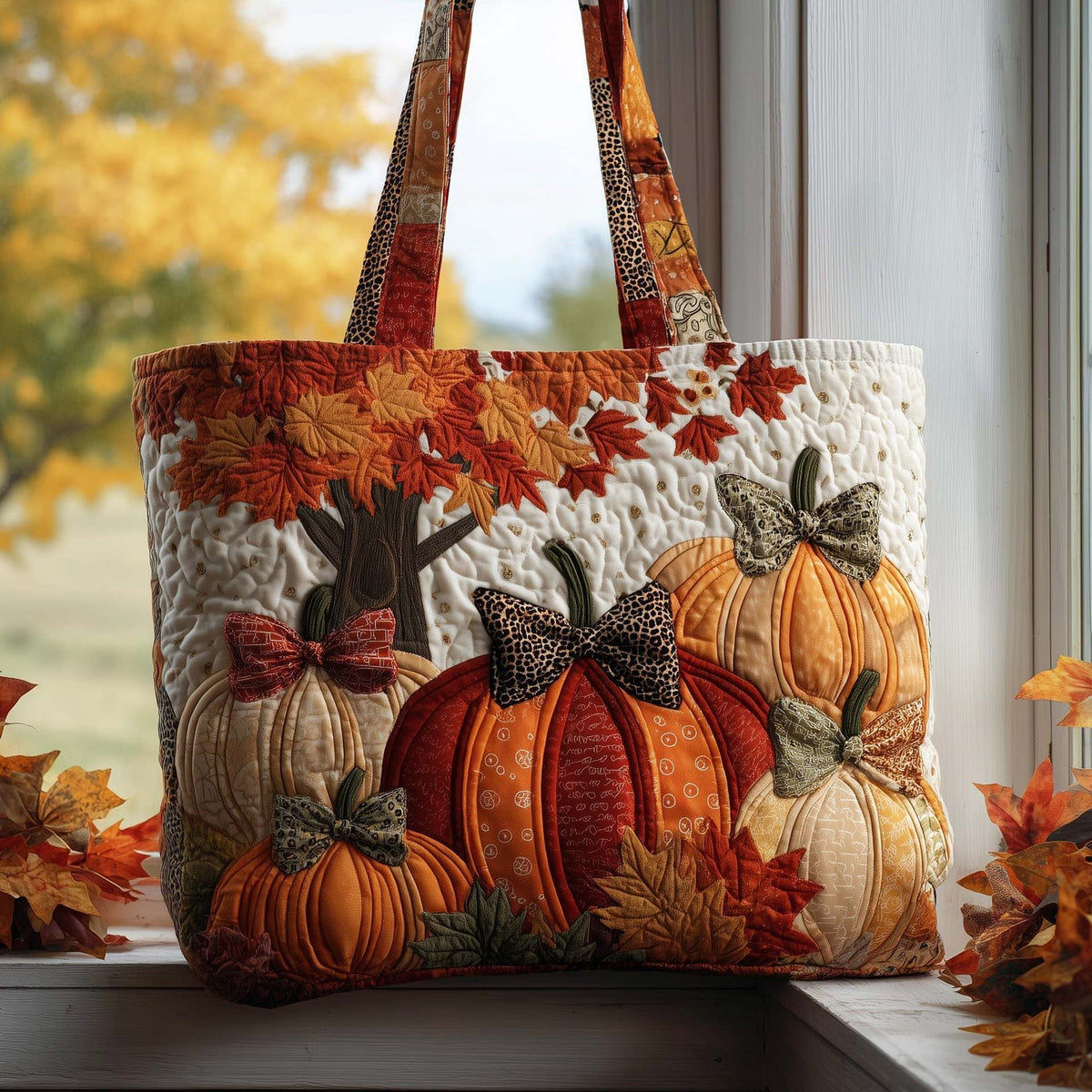 Handmade Native American Quilted Tote Bag