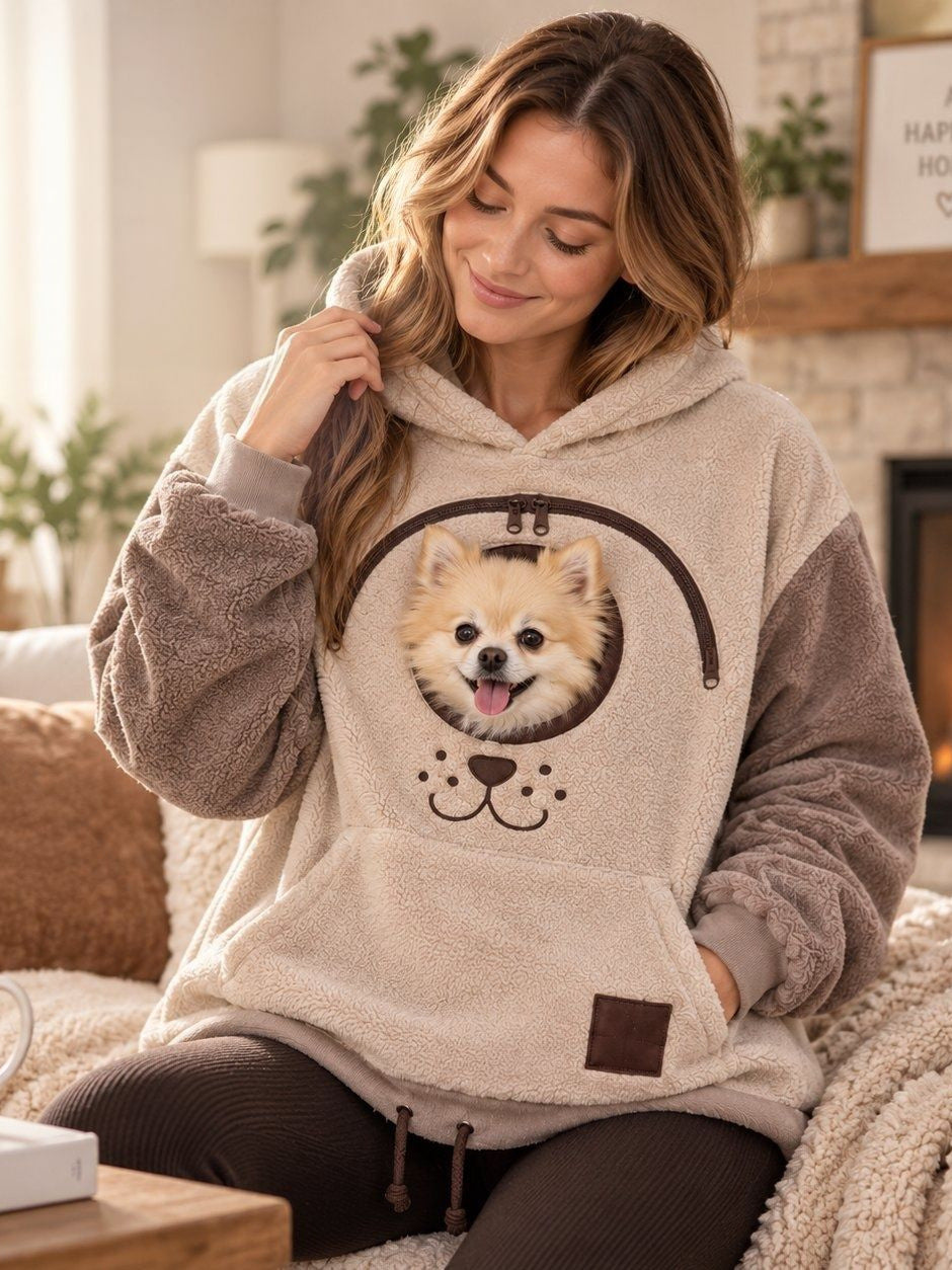 BK8832 European and American style fleece-lined flannel hoodie, unisex, loose fit, casual, warm, popular for cross-border sales, with drawstring