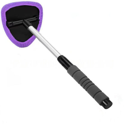 🚗 Extendable Windshield Cleaner – 180° Rotating Head & 4 Washable Pads