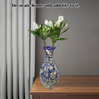 3D Monarch Danaus plexippus And Flowers Series Puzzle Vase - (160 Pieces)