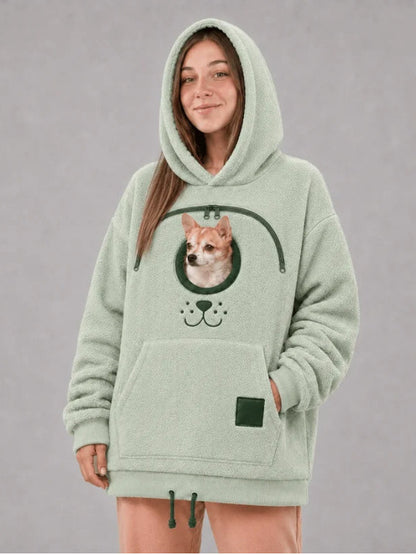 BK8832 European and American style fleece-lined flannel hoodie, unisex, loose fit, casual, warm, popular for cross-border sales, with drawstring