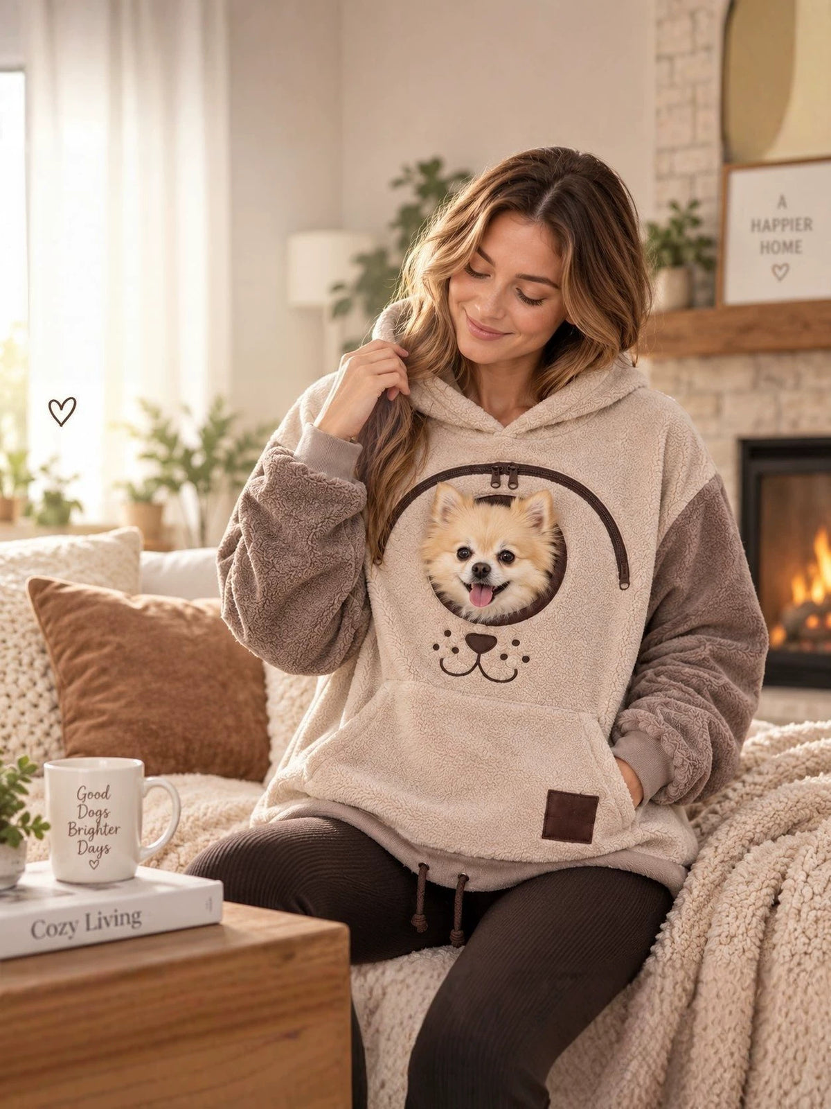 BK8832 European and American style fleece-lined flannel hoodie, unisex, loose fit, casual, warm, popular for cross-border sales, with drawstring